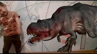 Динозавр и мальчик