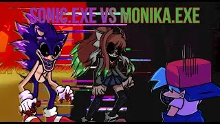 Friday Night Funkin' - MONIKA.EXE VS SONIC.EXE COMPARISON