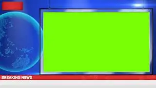 News channel background video green screen