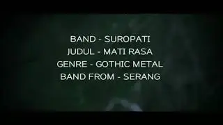 SUROPATI - Mati Rasa (modern gothic metal)