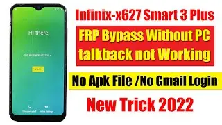 Infinix Smart 3 Plus Frp Bypass Without PC | Bypass Solution