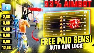 BEST SENSITIVITY For 93% Headshot Rate ☠️🔥2GB, 4GB, 6GB, 8GB Ram All Devices || Free Fire Max