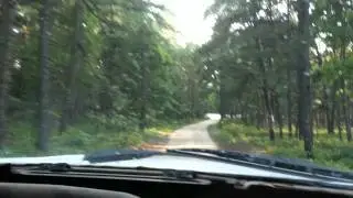 Lifted 1982 Ford-F150 inside open headers