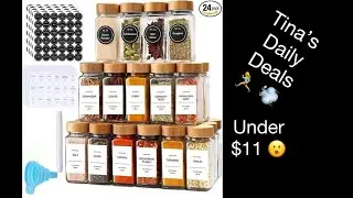 24 glass jars under $11? 😮 wont last long 🏃‍♀️💨 Amazon craft room organization idea 😍 08/29/24 💗