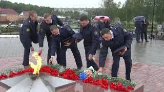 Возложение на кургане Славы в День освобождения Смоленщины