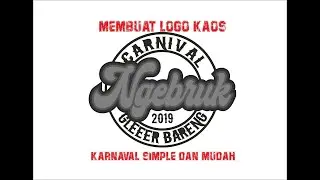 Tutorial Corel Draw x5 desain logo kaos