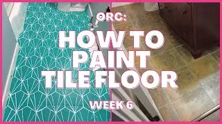 How To Paint Your Tile Floor | Stenciling on Tile