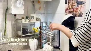 Kitchen Reset | Transforming a Home Cafe into a Clean and Cozy Cafe | Vlog | Cozyday