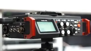Tascam DR701D audio recorder with timecode input and HDMI trigger