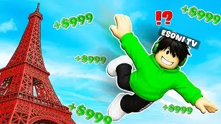 Making TRILLIONS in Roblox Climb and Jump Tower (Tagalog)