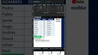 Utiliza una de las nuevas fórmulas en Excel FILTRAR #excel #mexico #peru #colombia  #excelblue