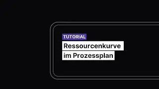 Ressourcenkurve im Prozessplan - lcmd