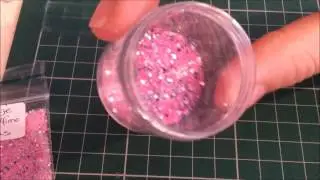 how to: using glitter mixes with acrylic
