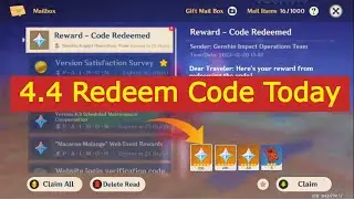 Wow! Genshin Impact Redeem Code Today 4.4 Rewards