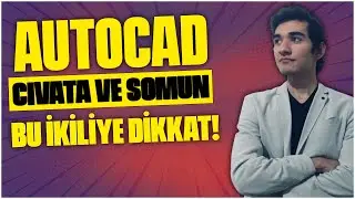 ✅ AUTOCAD 2021 CIVATA VE SOMUN ÇİZİMİ✅ | BOLT and NUT AUTOCAD DERSİ
