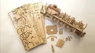 Ugears V Express Steam Train with Tender Assembly
