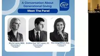 AFP Generational Giving Recap from May 15th