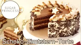 Festliche Schoko-Zimtstern-Torte | Adventstorte | Weihnachtstorte SCCC 2019 Rezept von Sugarprincess