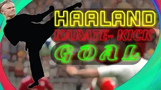 Haaland Kung-Fu karate 🥋 Goal // PES MOBILE 21