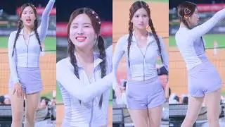 [8K] 삐삐머리 찰떡 김정원 치어리더 金貞沅 직캠 Kim Jeong-Won cheerleader fancam KT위즈 250821
