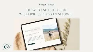 How a Wordpress blog is set up in Showit