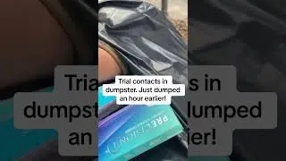 Contact lenses in Toronto dumpsters! 