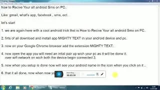 how to receive all your android sms on pc