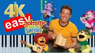 Johnny and The Sprites Theme Song (Easy) Piano Tutorial 4K