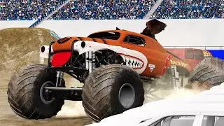 Old School Crashes and Saves #1 I BeamNG.Drive Monster Jam
