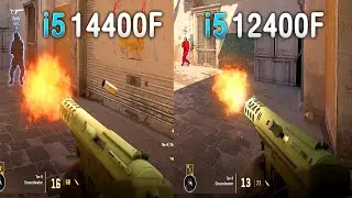 i5 14400F vs i5 12400F + RTX 4060 Ti - CS2 - April 2024