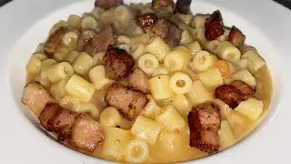 PASTA E PATATE CREMOSA CON PANCETTA