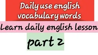 vocabulary words with meaning #yttutorialpoint