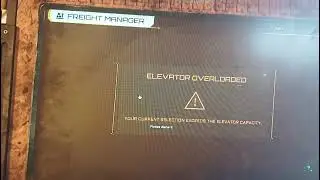Star Citizen 4.8.2 - Persistent Hangar Freight Elevators Stuck in 