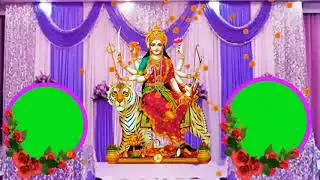Durga Puja Green Screen Video | Durga Puja Template Video l Navratri Status | Durga Puja Status