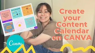 How to create a content calendar on CANVA.com | CANVA TUTORIALS