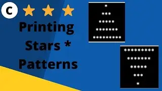 C program to print Full pyramid stars  pattern.