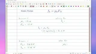 kinetic friction examples