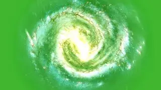 Milk Way Galaxy Green Screen