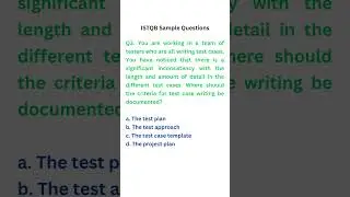 ISTQB sample Questions || Q3 || Automation Testing || Selenium Java