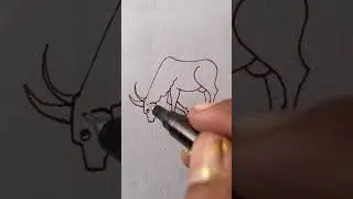 Draw a cow #art #drawing #outline #artdrawing #shorts