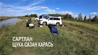Сазан карась щука Рыбалка озеро Сартлан Красный Яр