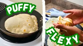 How To Make FLUFFY FLOUR TORTILLAS Trying All Of Abuela's Tricks!