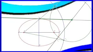 Tangente a una elipse desde un punto exterior (C. Focal)