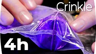 ASMR Slow & Calm Crinkle Sounds For Deep Sleep 4Hr (No Talking)
