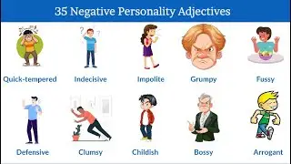 Negative Personality Adjectives List || Negative Personality Adjectives to Describe a Person