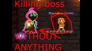 Killing the netherworld boss without anything! Pixel Worlds