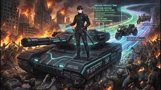 Starting with a small trike, killing monsters to upgrade into a tank—anyone in my way gets crushed!
