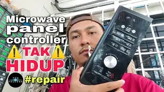 Panel microwave Samsung tak berfungsi. Mati.