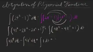 Integration of Polynomials - Antiderivatives