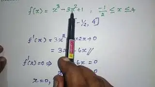 Solved Problem - Maxima and Minima of one variable #shorts #calculus #differentialcalculus